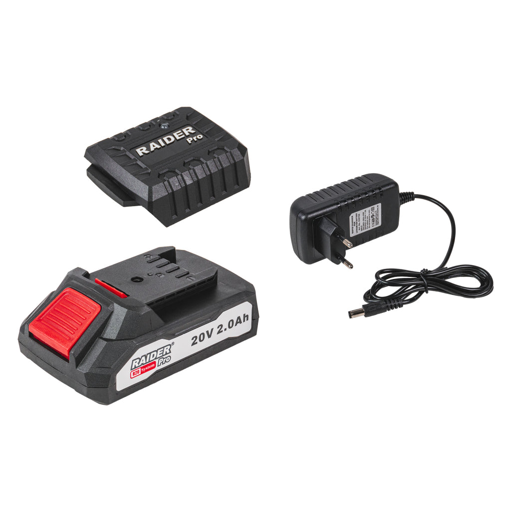 Σετ Φορτιστής Και Μπαταρία 20V 2.0Ah RAIDER