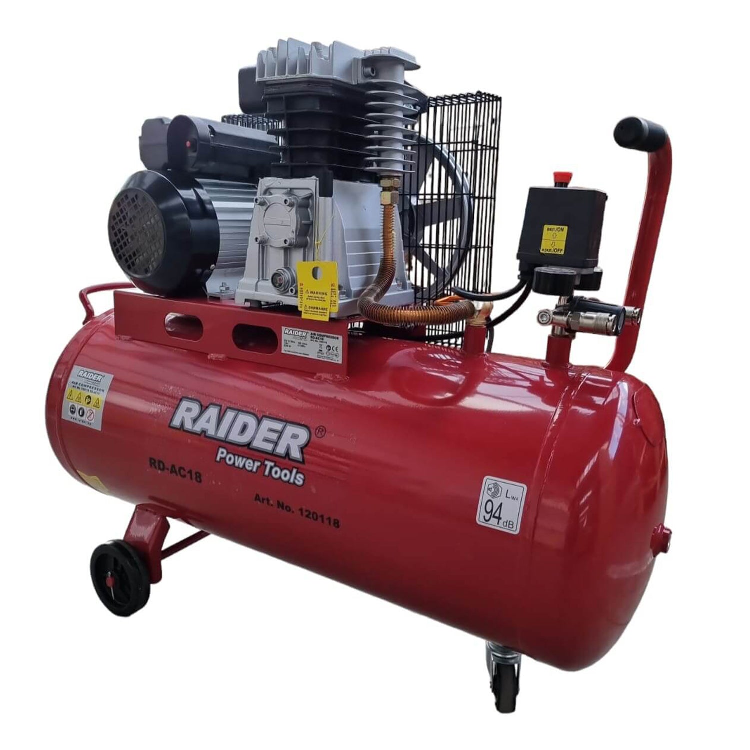 Αεροσυμπιεστησ 100L 3Hp 220V Raider