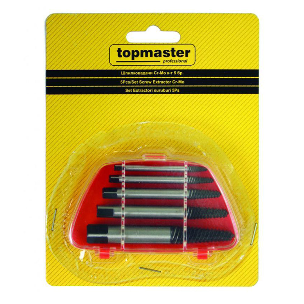 Εξολκεισ Σπασμενων Βιδων Σετ 5 Τεμαχια Topmaster