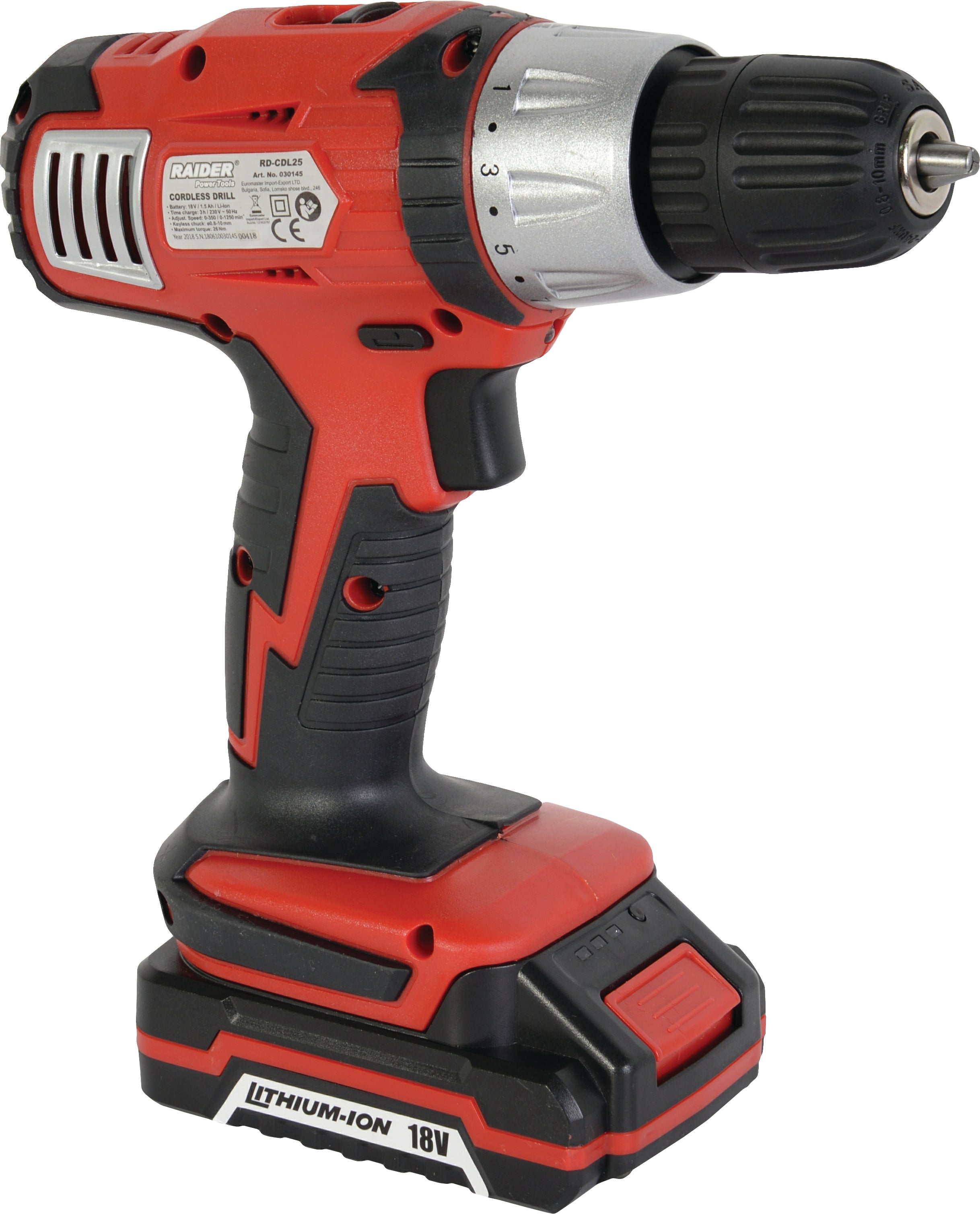 Δραπανοκατσάβιδο Με Μπαταρία Li-Ion 18V Raider