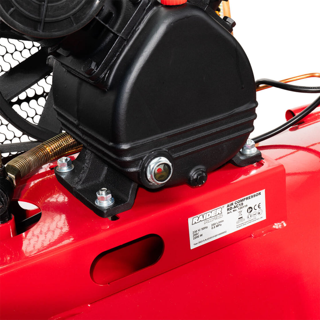 Αεροσυμπιεστής-Κομπρεσέρ Αέρος 200L 2.2kw 230V RAIDER RD-AC19