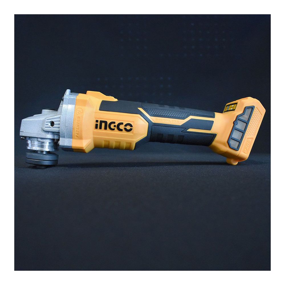 Ingco Επαγγελματικός Γωνιακός Τροχός Τροχός Με 2 Μπαταρίες 4Ah