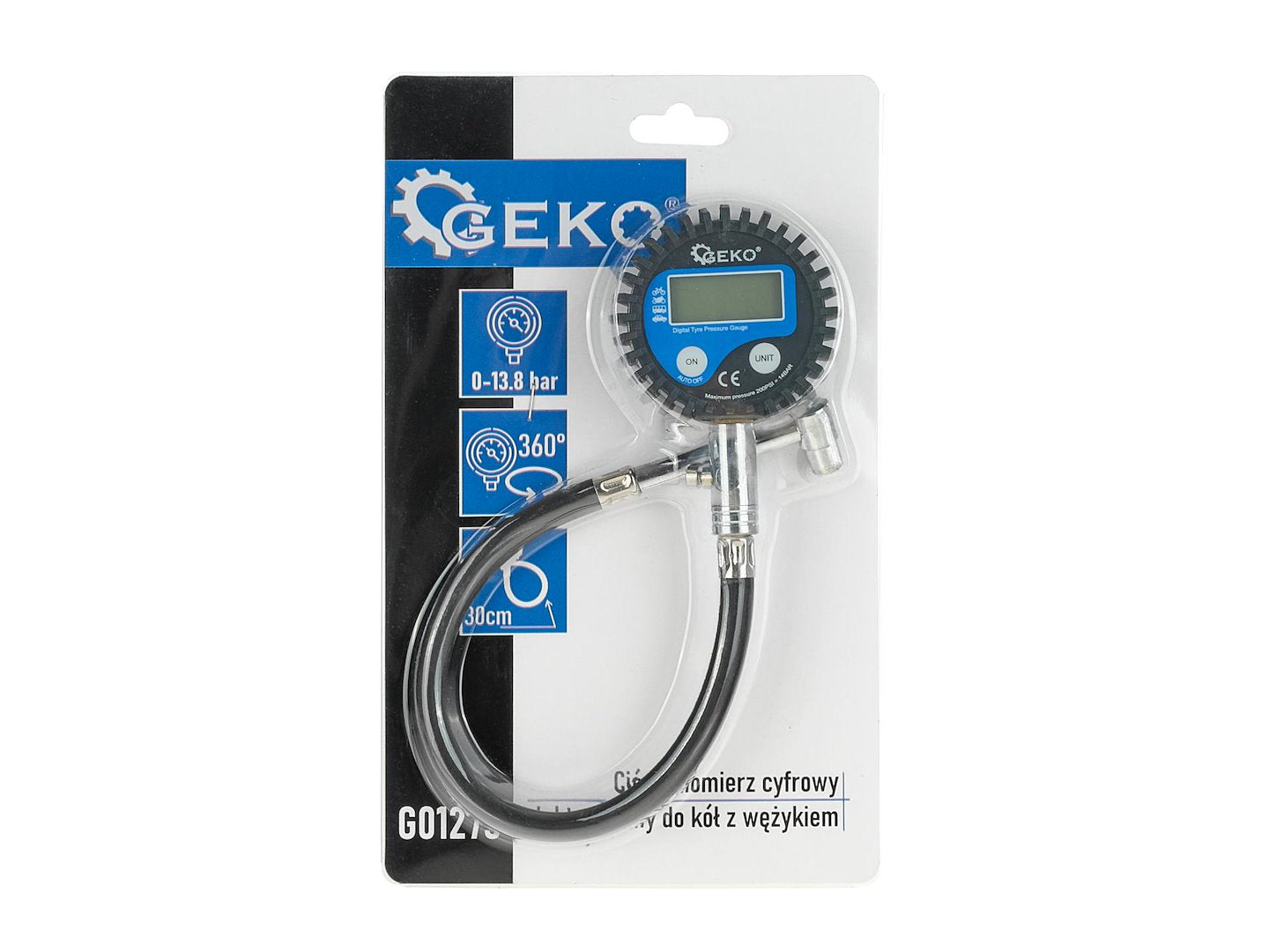 Μανόμετρο Ψηφιακό Για Έλεγχο Πίεσης Ελαστικών GEKO