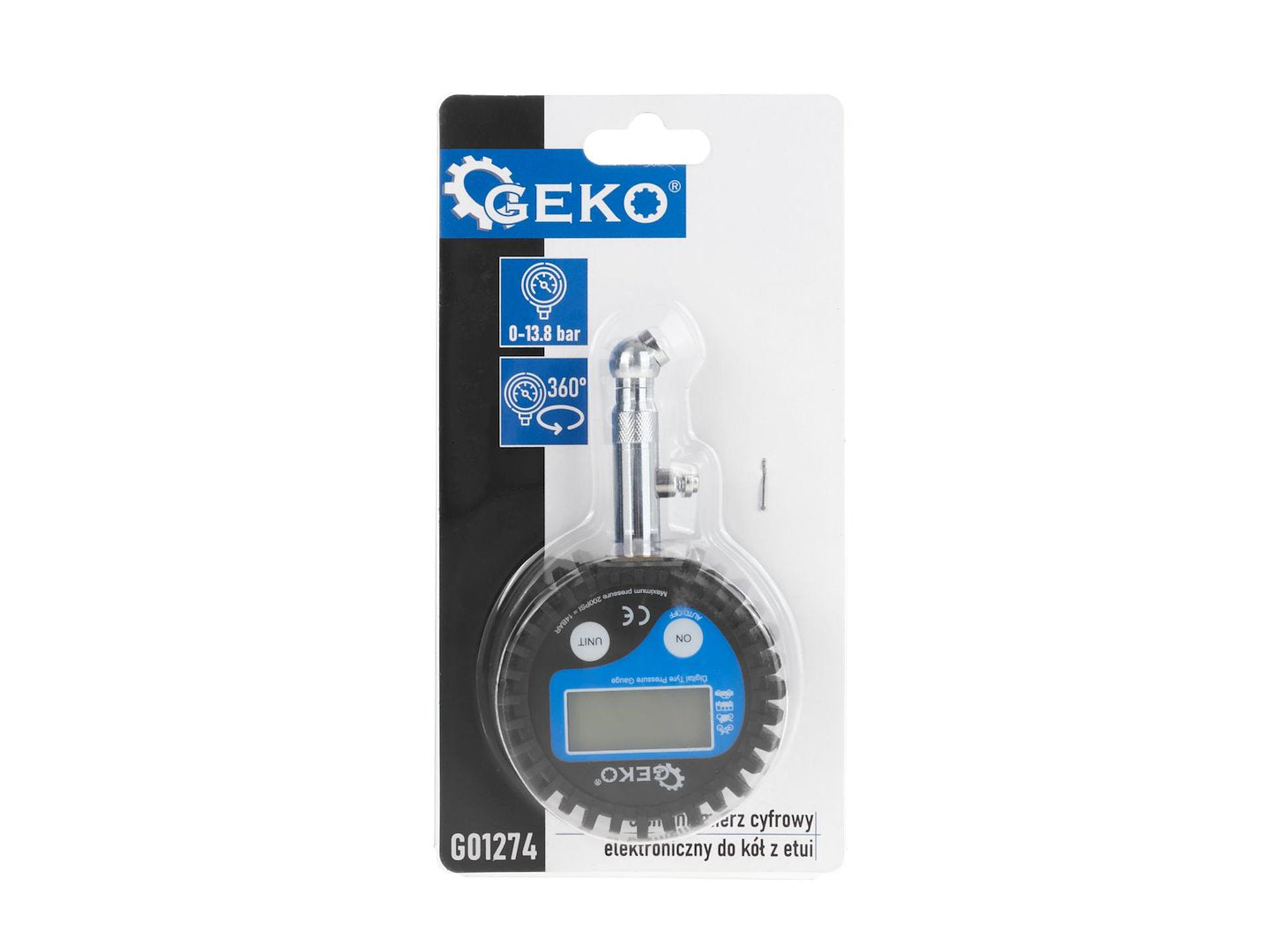 Ψηφιακό Μανόμετρο Για Έλεγχο Πίεσης Ελαστικών GEKO