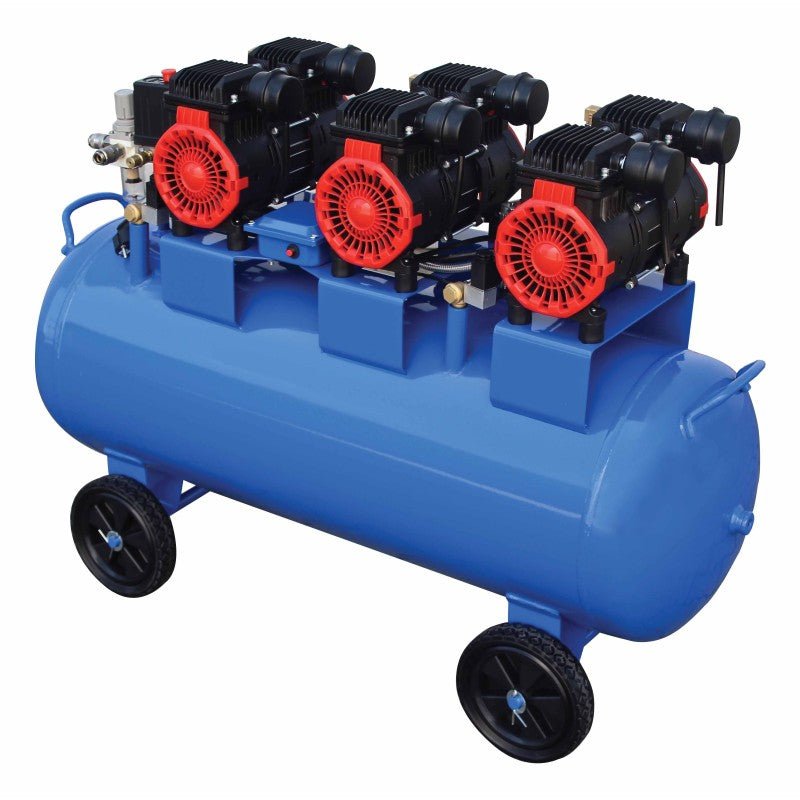 Αεροσυμπιεστής Χαμηλού Θορύβου Χωρίς Λάδι 100L 3400W SATRA