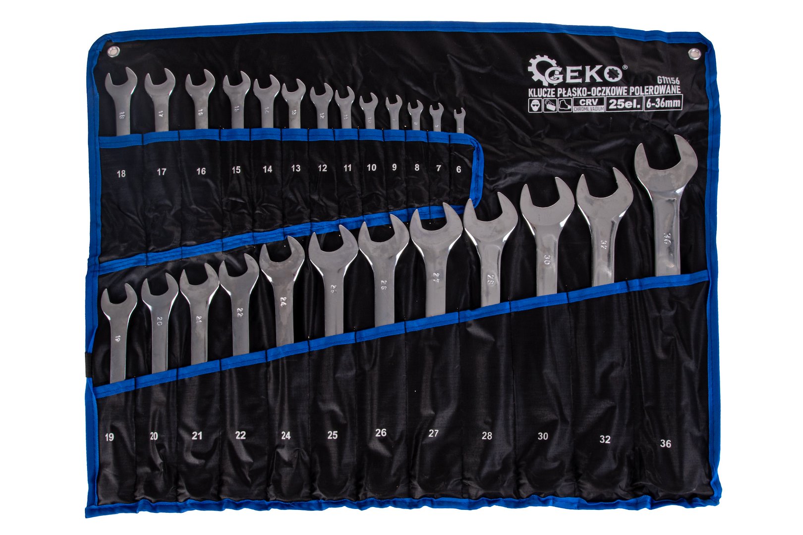 Σετ Γερμανοπολύγωνα Κλειδιά CrV 6-36mm 25Τμχ GEKO