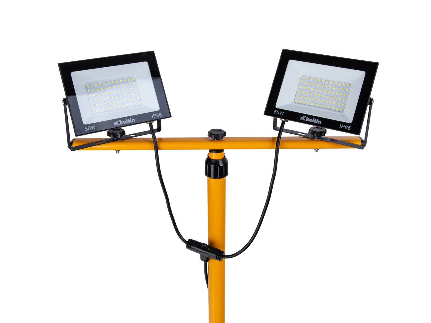 Λάμπα Led Εργασίας 2 X 50W 6500K Με Ρυθμιζόμενο Τρίποδο Στήριξης