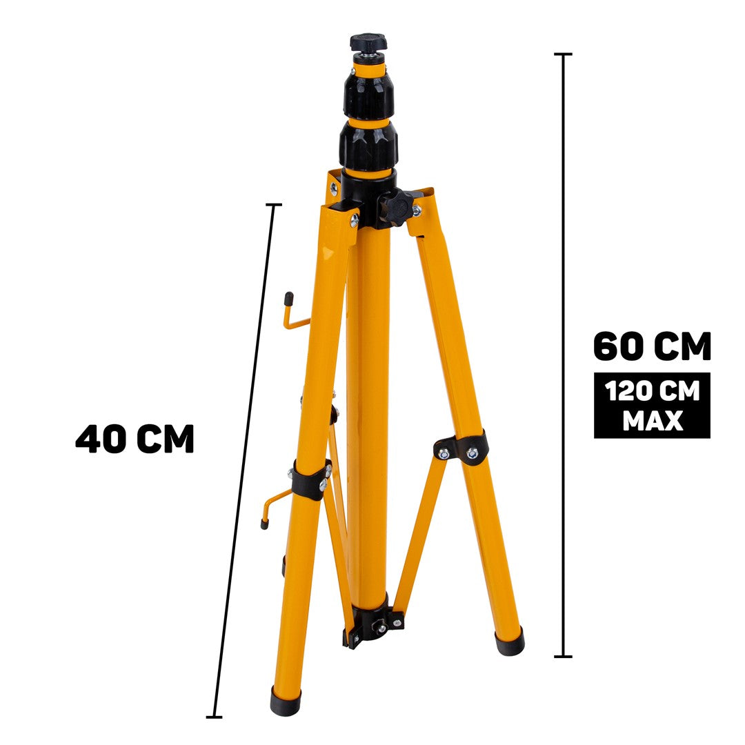 Λάμπα Led Εργασίας 2 X 50W 6500K Με Ρυθμιζόμενο Τρίποδο Στήριξης