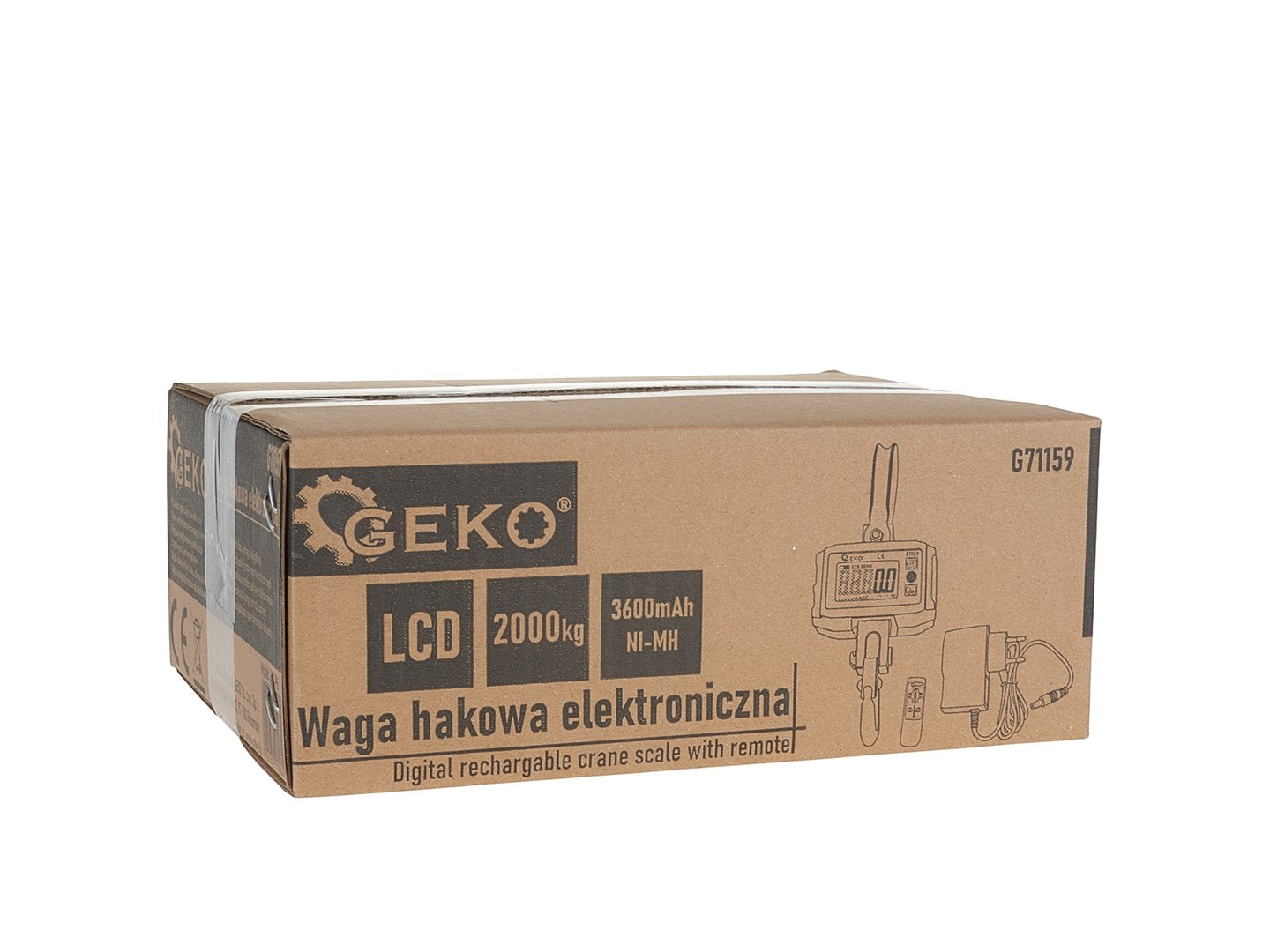 Ψηφιακη Ζυγαρια Γερανου 2000Kg Με Τηλεχειριστηριο Geko