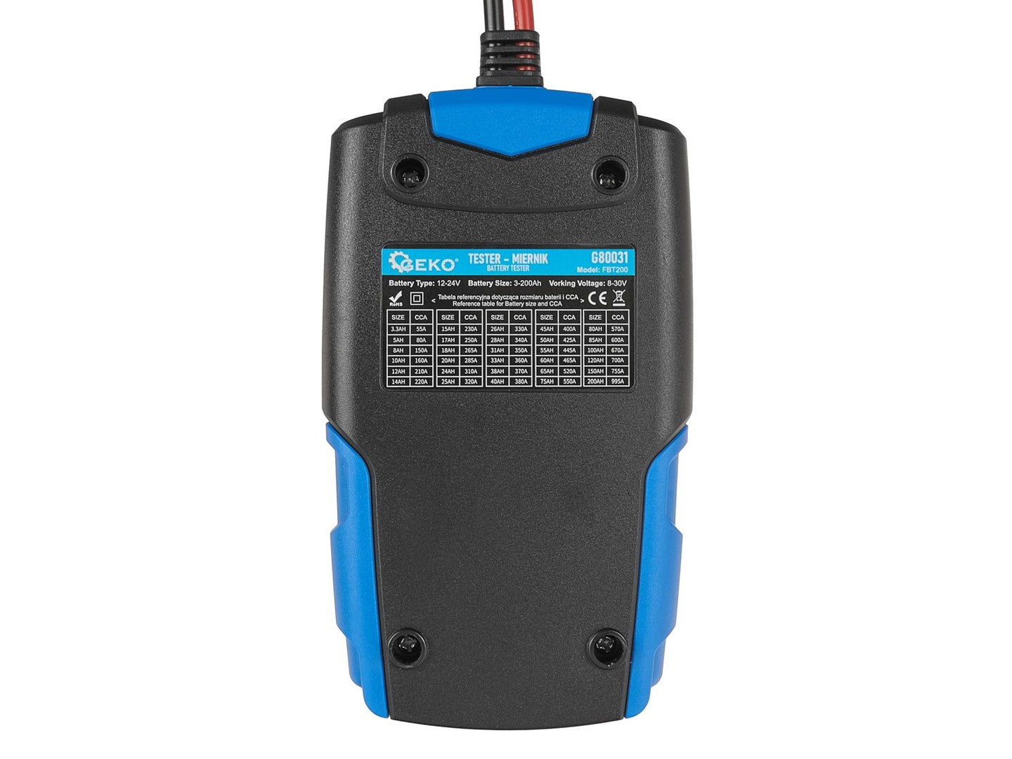 Δοκιμαστικο Μπαταριασ Με Οθονη Lcd 12/24V 3Ah-200Ah