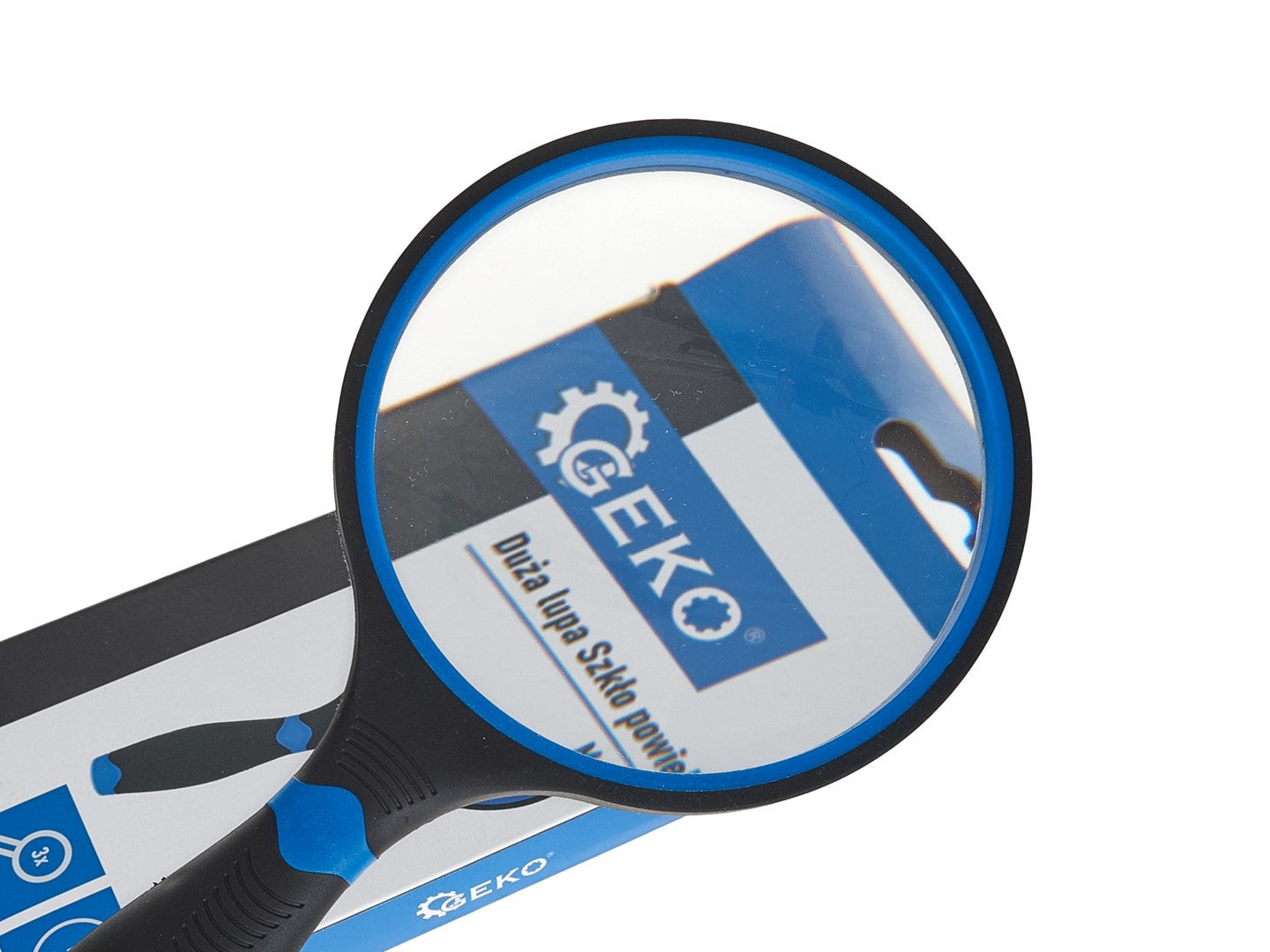 Μεγεθυντικός Φακός Με Λαστιχένια Λαβή 3X, 100Mm Geko