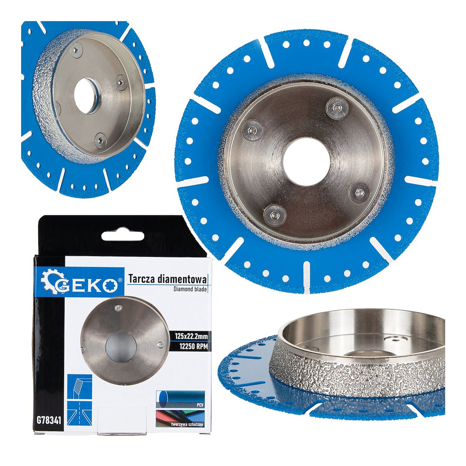 Δίσκος Διαμαντέ-Διαμαντόδισκος Κοπής PVC 125mm