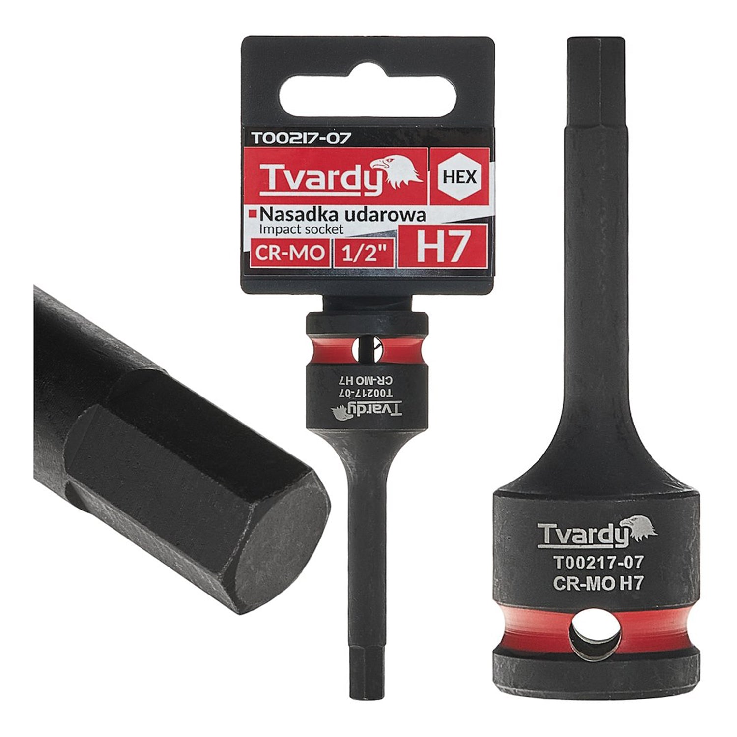 Καρυδάκι Κρουστικό Με Μύτη Άλλεν H7 1/2" CR-MO TVARDY