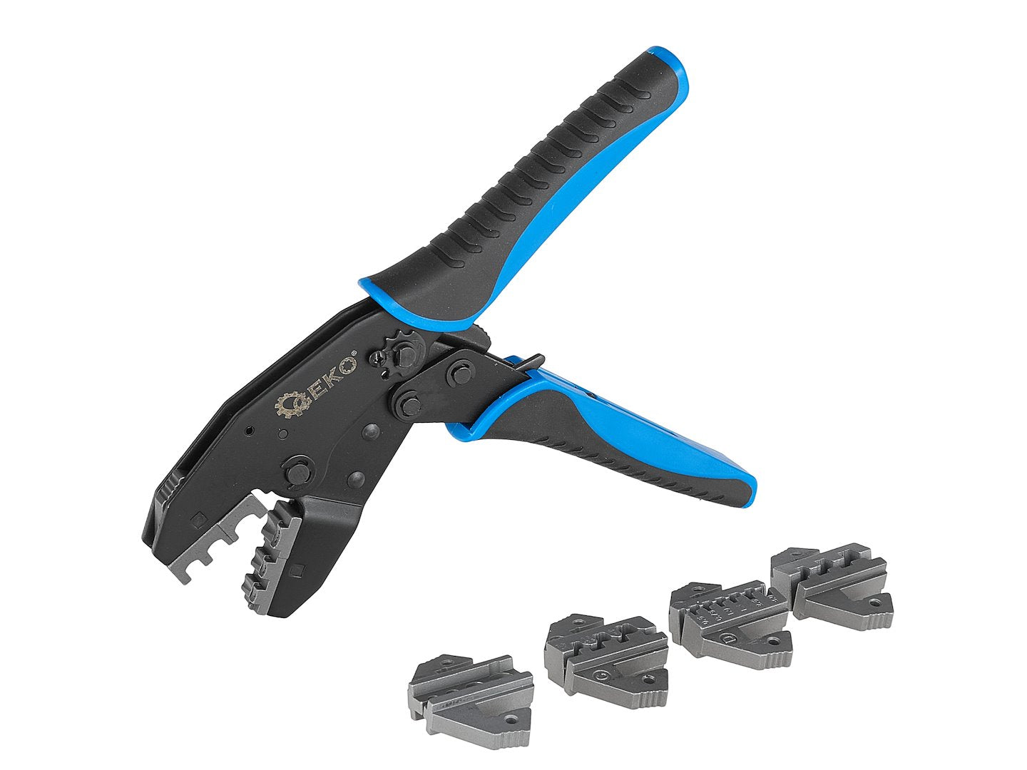 Πρέσα Ακροδεκτών-Πένσα Σετ Πρεσαρίσματος Ακροδεκτών Με 5 Εναλλάξιμες Κεφαλές GEKO