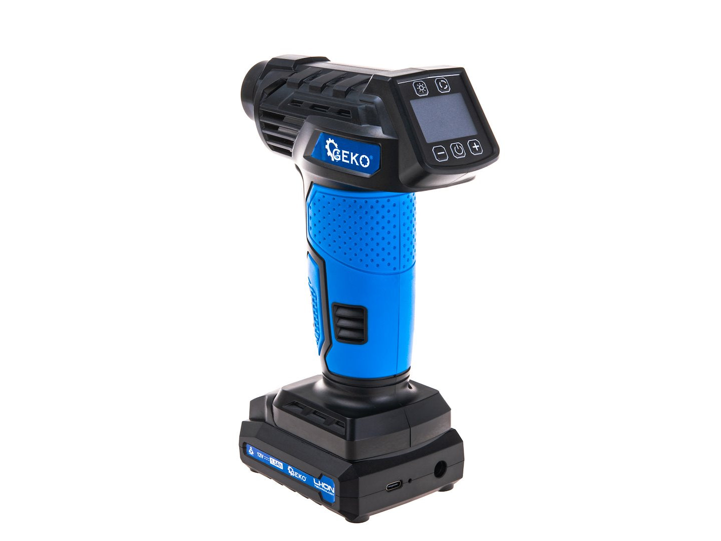 Aεροσυμπιεστής Φορητός Με Μπαταρίας 12V Με Οθόνη LCD GEKO