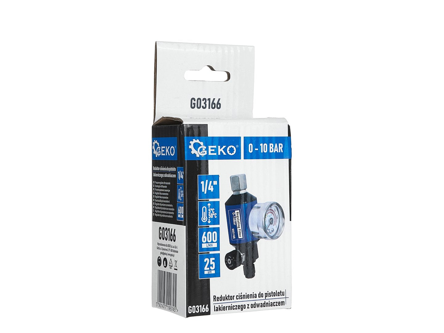 Ρυθμιστής Πίεσης Αέρα Πιστολιών Βαφης Με Μανόμετρο 1/4"