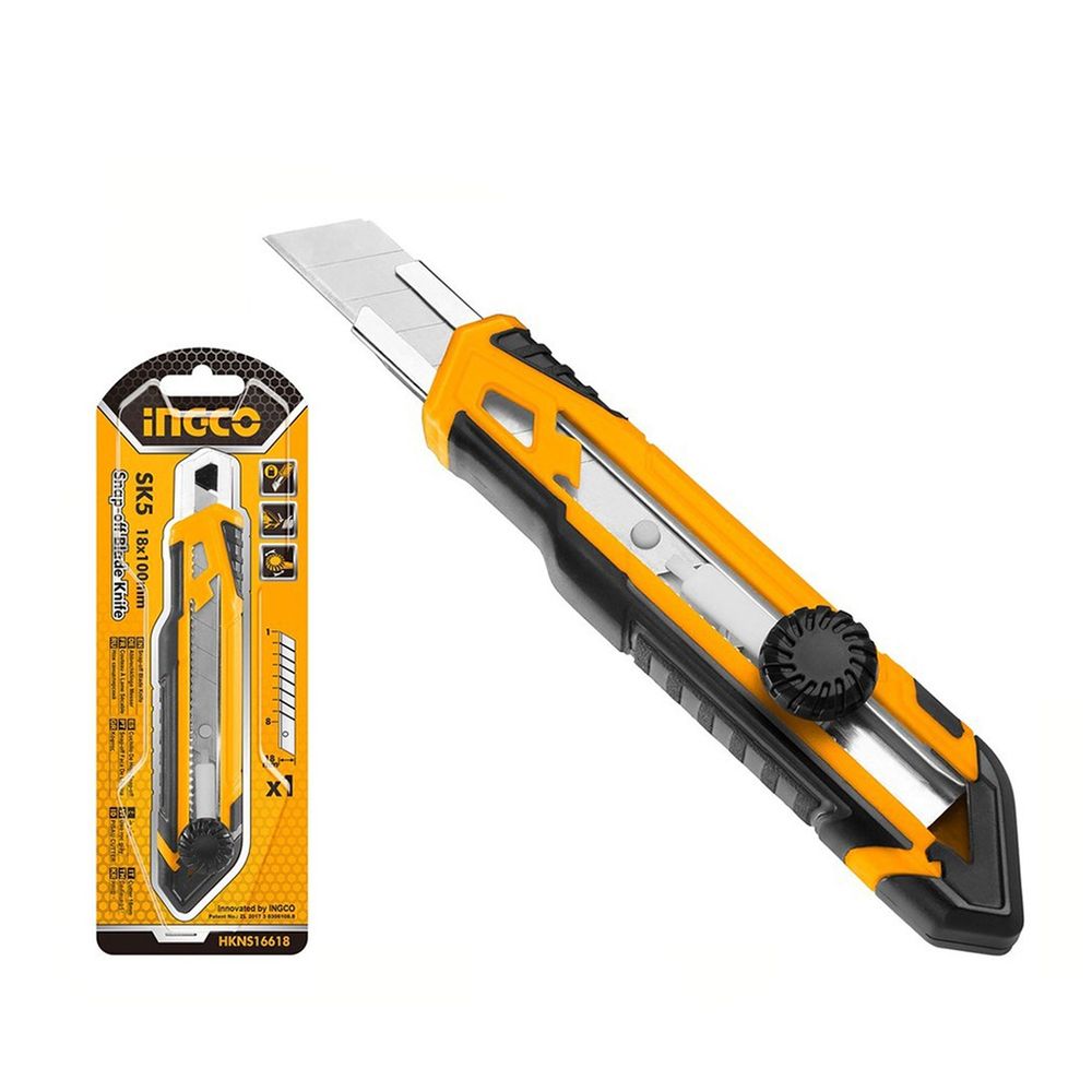 Πλαστικό Κοπίδι Με Μηχανισμό Σύσφιξης Λεπίδας, Ingco