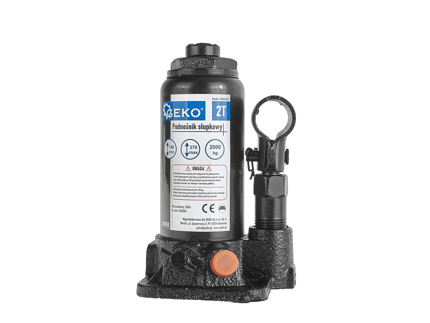 Yδραυλικός Γρύλος Μπουκάλα 2Τ GEKO