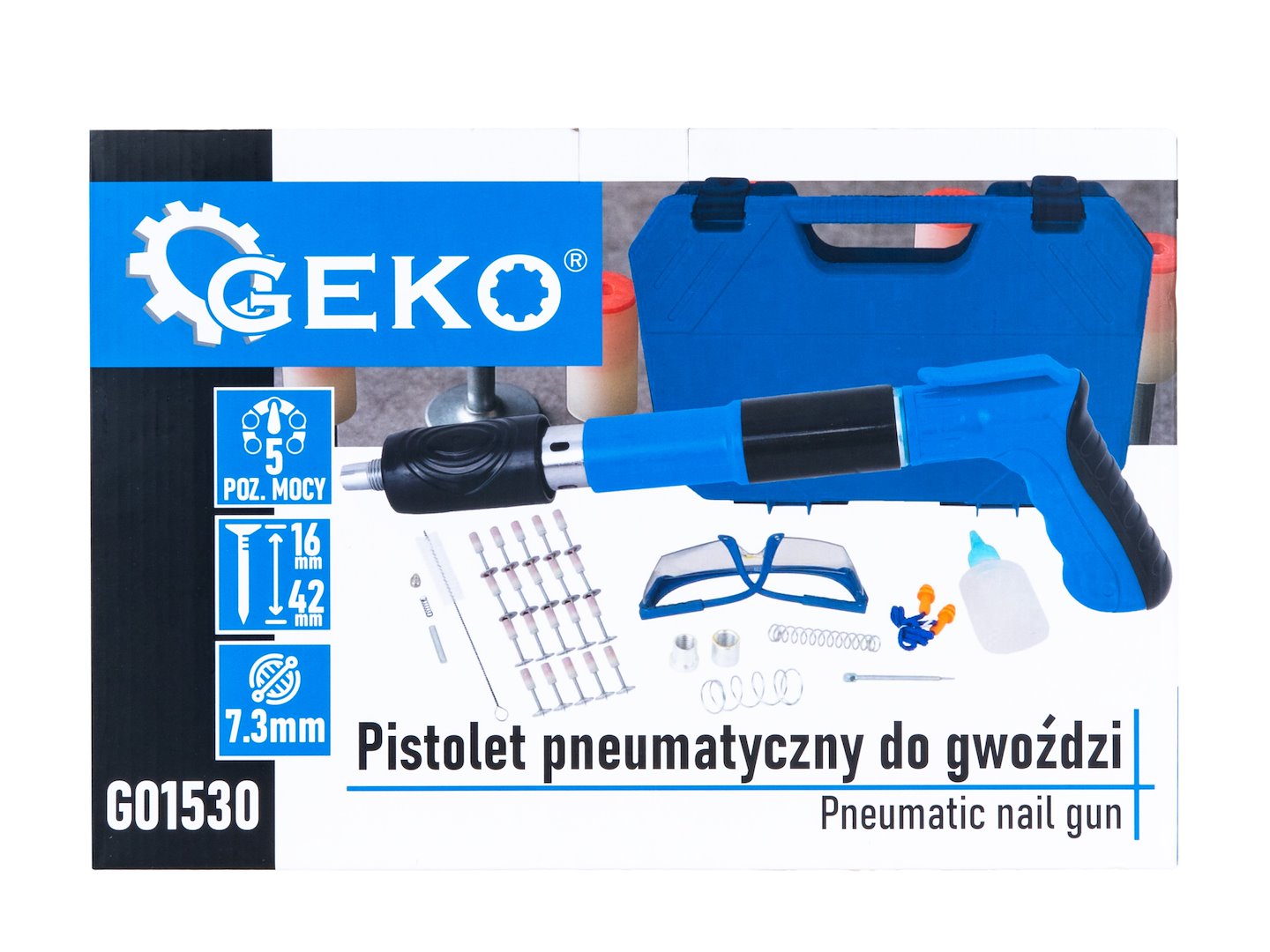 Σετ Πιστόλι Καρφωτικό Με Αξεσουάρ GEKO