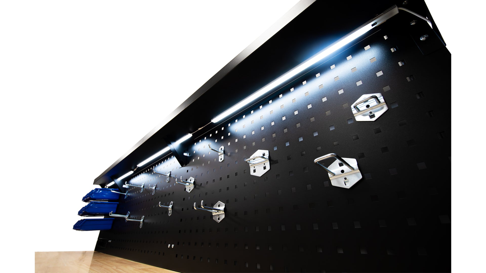 Πάγκος Εργασίας Μεταλλικός Επαγγελματικός Με 10 Συρτάρια,Επιφάνεια Ξύλου Μασίφ, Led Φωτισμό, Πρίζες 230V, Θύρα USB, Μήκος 213cm