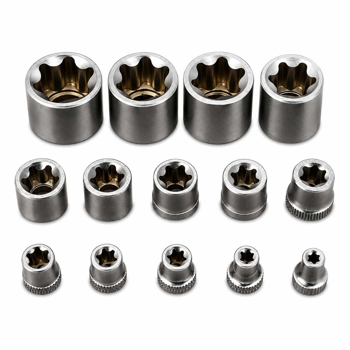 Σετ Καρυδάκια Προφίλ Ε Ε4-Ε24 1/4" 3/8" 1/2" 14Τμχ GEBO TOOLS
