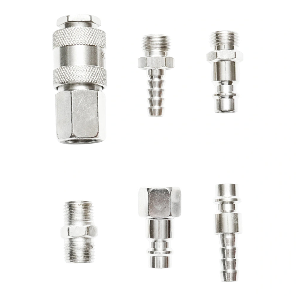 Σετ Ταχυσυνδέσμων Για Αεροσωλήνες Και Πνευματικά Εργαλεία, 6 Τεμαχίων