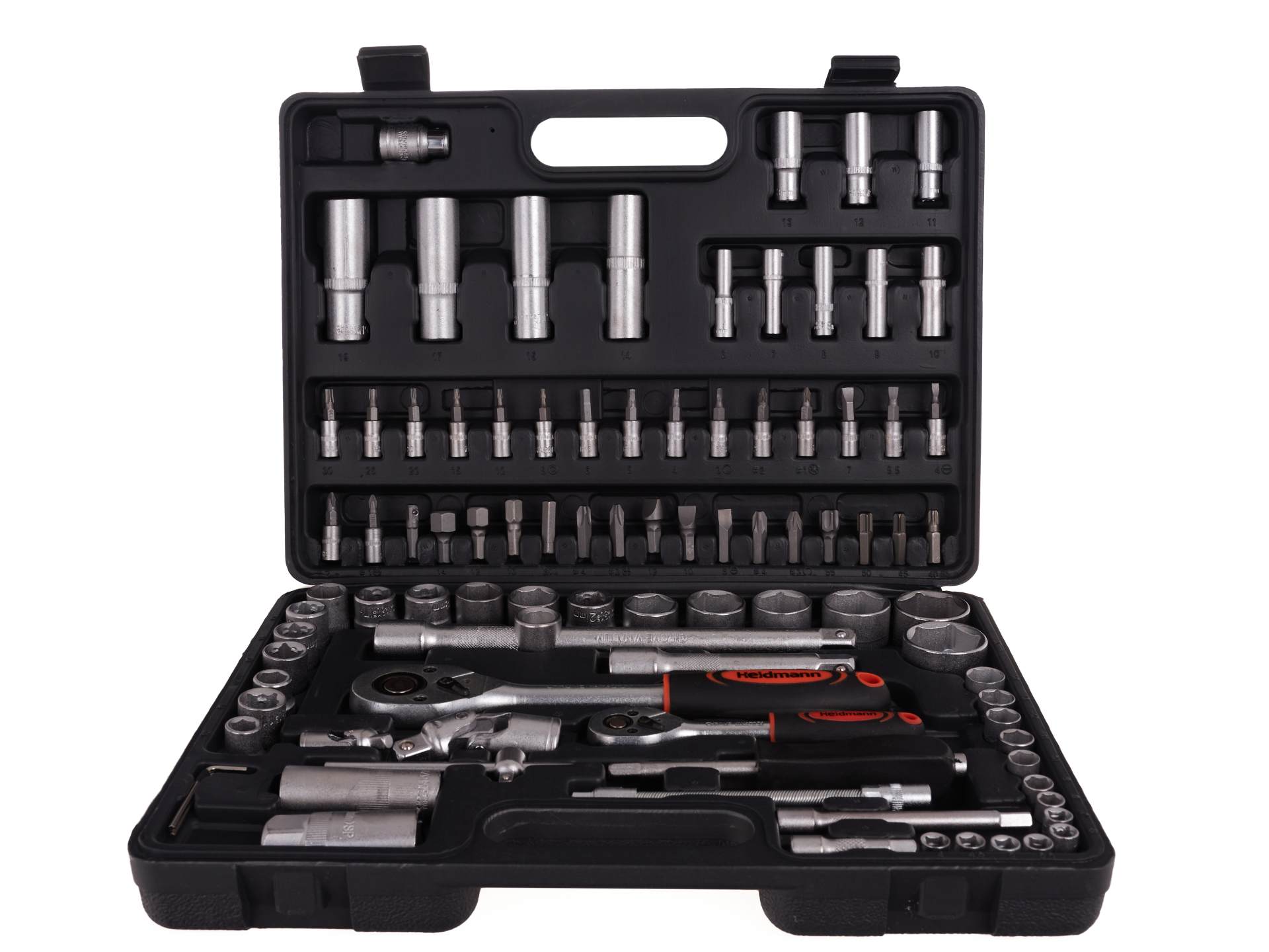 Σετ Εργαλείων Με Καρυδάκια Και Καστάνιες 1/4" 1/2" 94Τμχ HEIDMANN