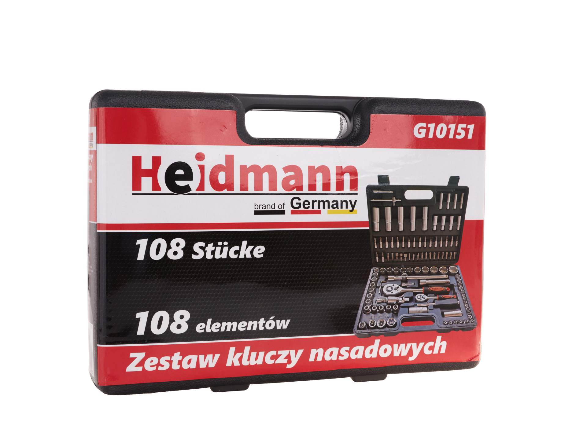 Τρούσα Εργαλείων 108 ΤΕΜ 1/4" 1/2" CR-V Heidmann