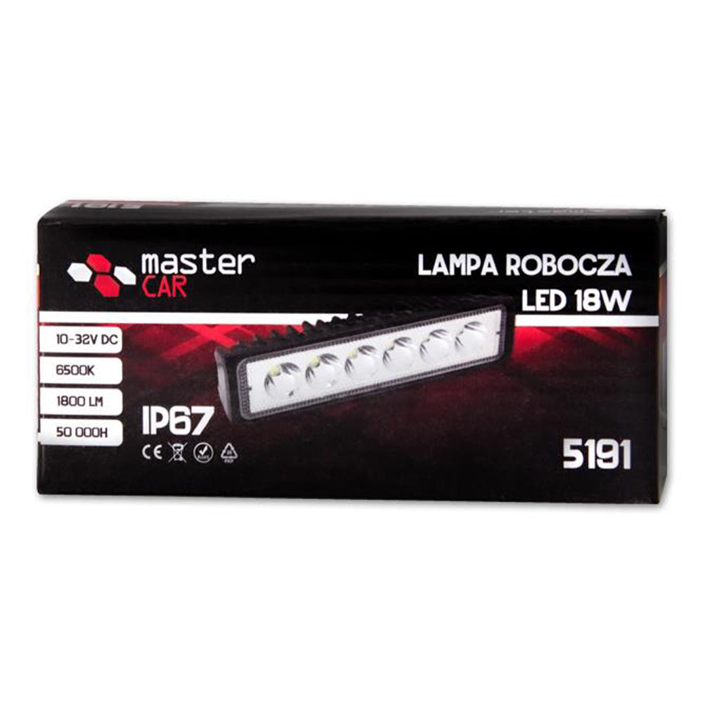 Προβολέας Led Αυτοκινήτου 18W 10-32V, 6 Led