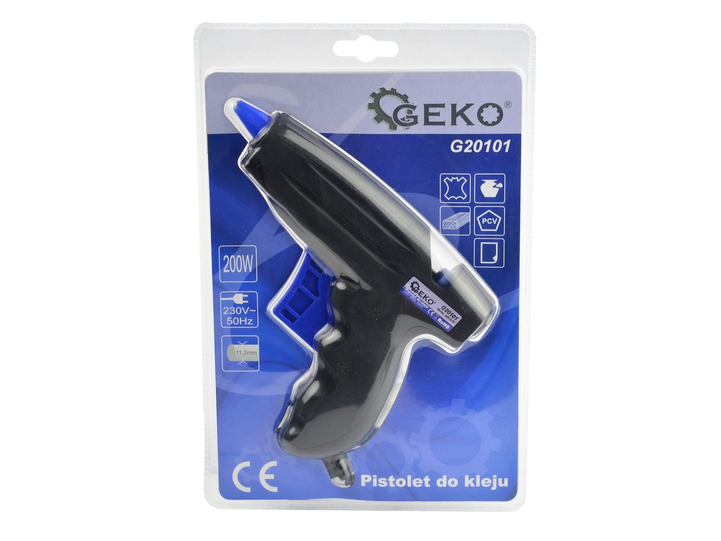 Πιστόλι Θερμοκόλλησης Σιλικόνης 200W GEKO