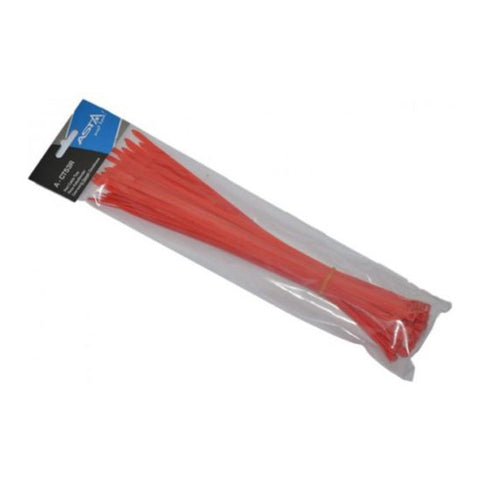 Δεματικά Καλωδίων 5x300mm Κόκκινα Σετ 50 Τμχ