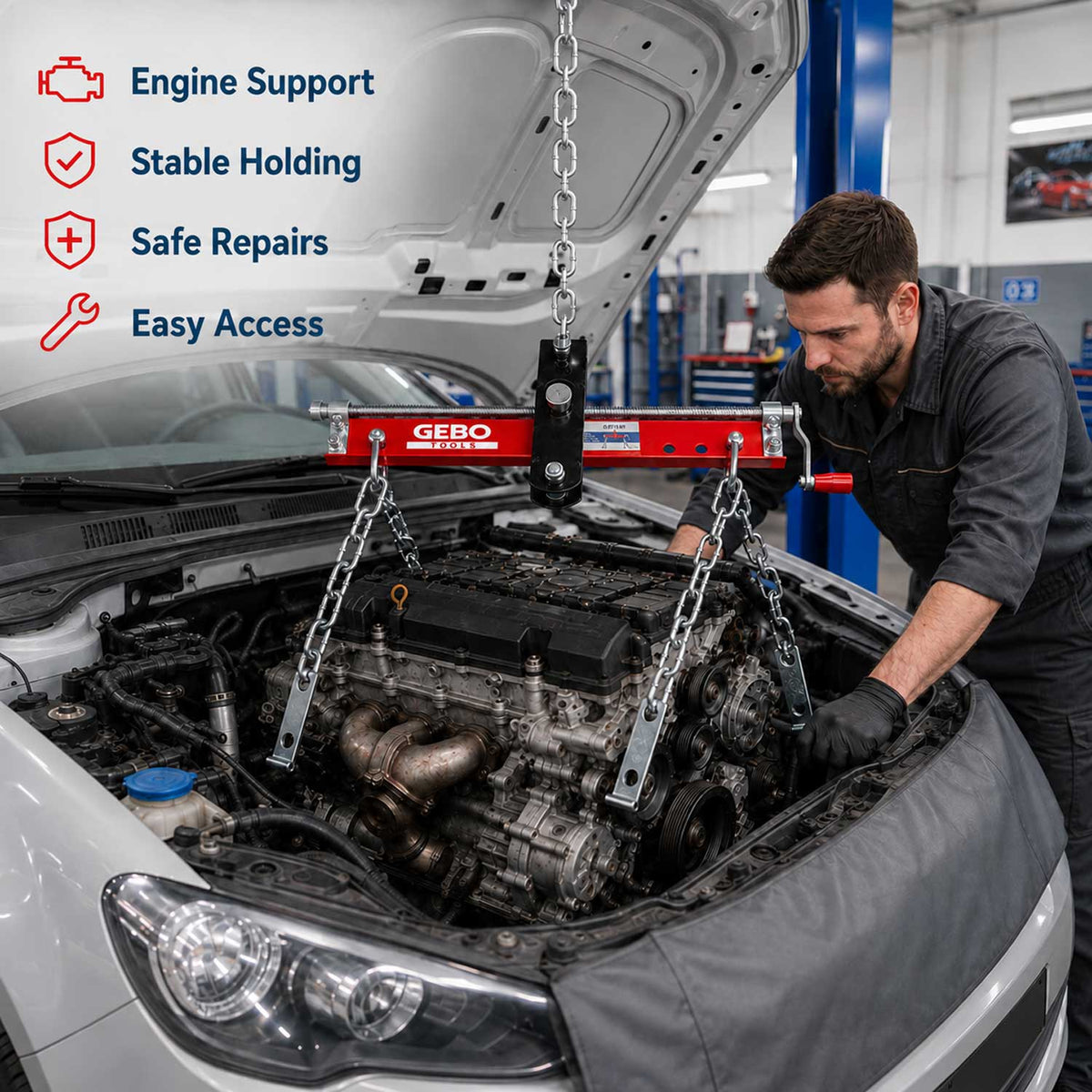 Εργαλείο Εξισορρόπησης Κινητήρα 680kg GEBO TOOLS