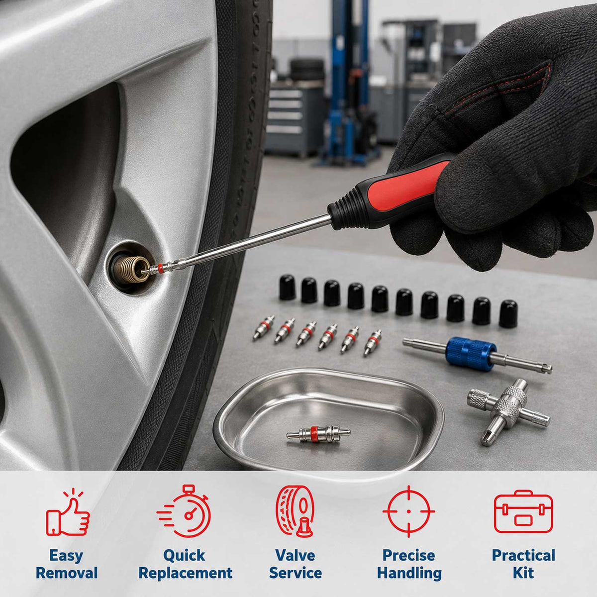 Σετ Λεβιέδες Ελαστικών Με Λαβή 22Τμχ GEBO TOOLS