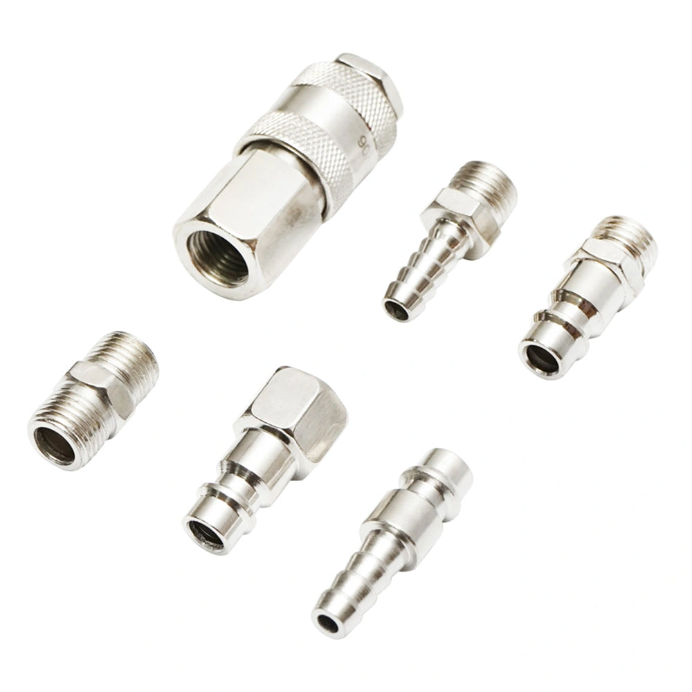 Σετ Ταχυσυνδέσμων Για Αεροσωλήνες Και Πνευματικά Εργαλεία, 6 Τεμαχίων