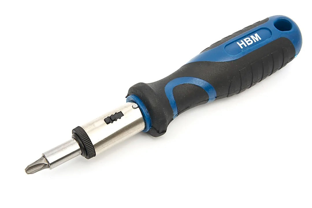 Σετ Εξαρτήματα: Κατσαβίδια, Μύτες, Καρυδάκια,Βάση Στήριξης,Χάλυβας CRV,Λαβή Soft Grip HBM Ολλανδία