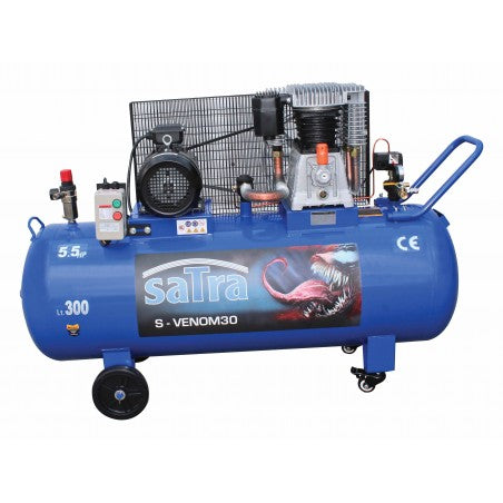 Aεροσυμπιεστής-Κομπρεσέρ Αέρος 300L 4KW 5,5HP 12,5bar 380V TECHMAN SATRA