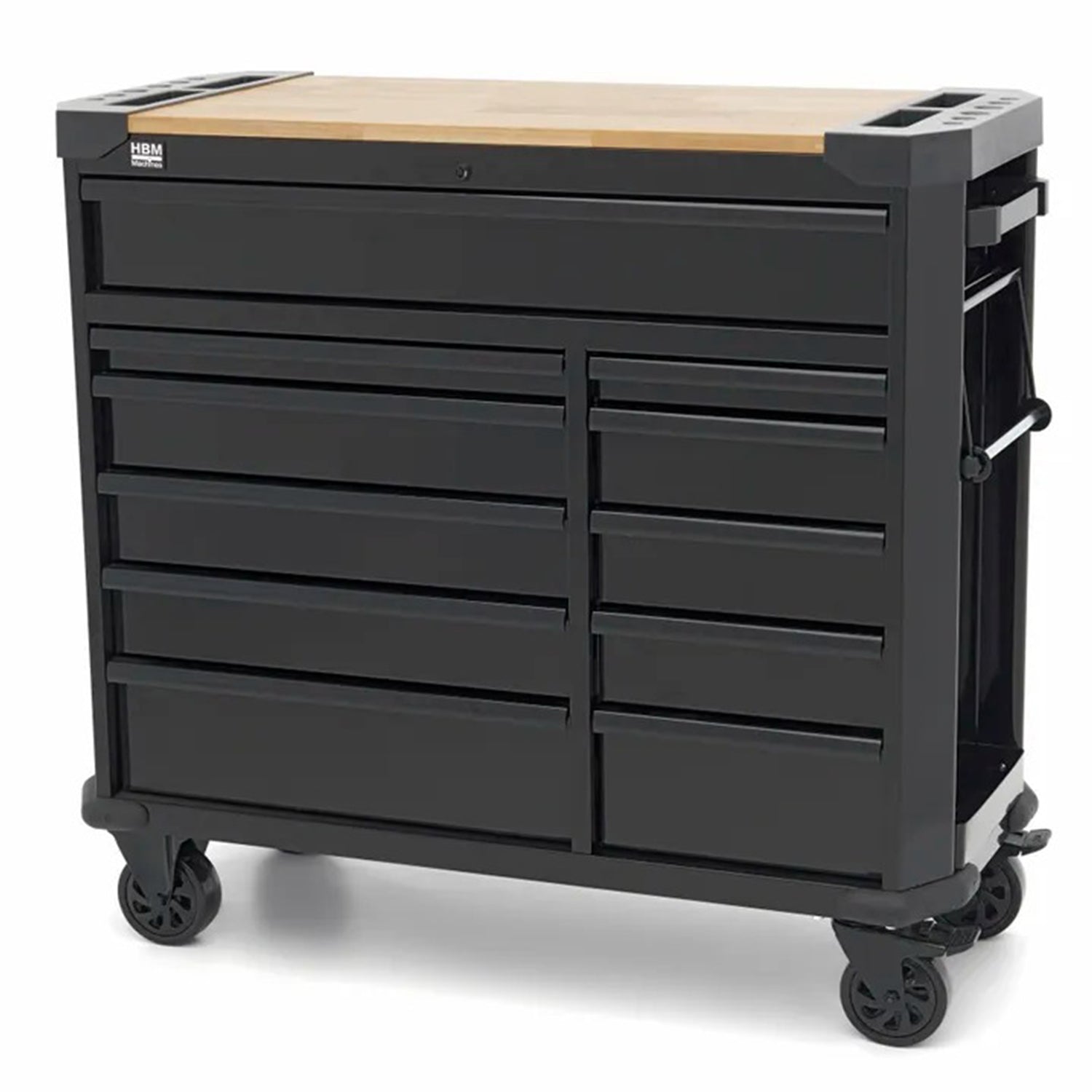 Εργαλειοφόρος Τροχήλατος Με 11 Συρτάρια Και Πάγκο Εργασίας 109cm HBM MACHINES