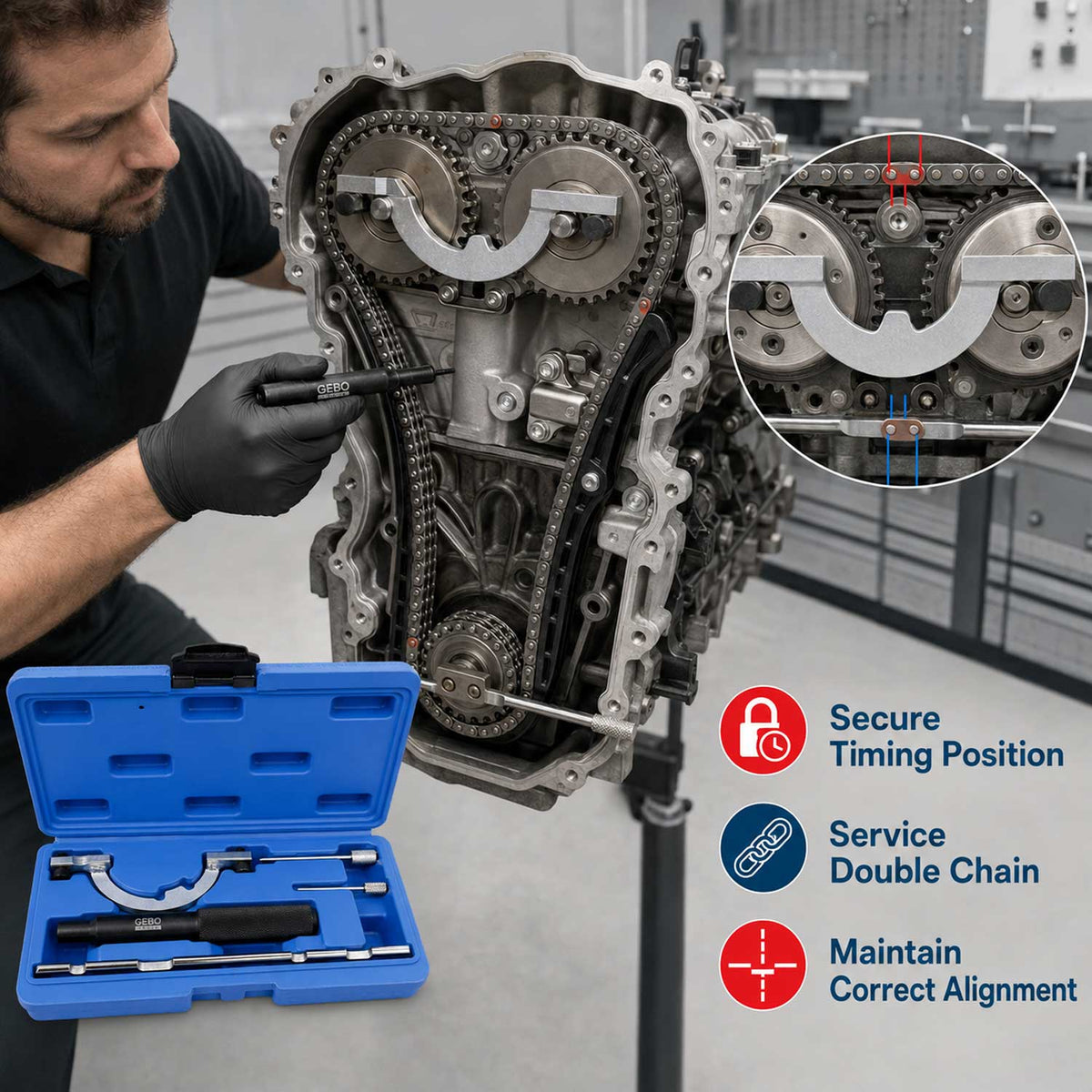 Κιτ Χρονισμού OPEL 1.0 1.2 1.4 12V GEBO TOOLS