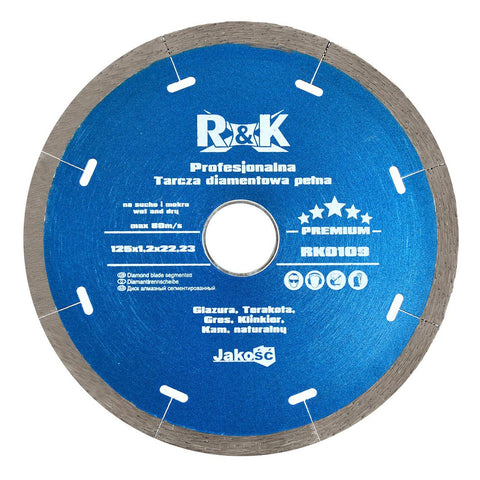 Δίσκος Διαμαντέ R& K Premium 125mmx5x1 4x22.2mm