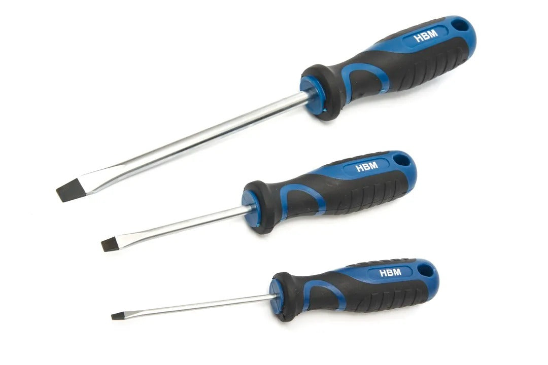 Σετ Εξαρτήματα: Κατσαβίδια, Μύτες, Καρυδάκια,Βάση Στήριξης,Χάλυβας CRV,Λαβή Soft Grip HBM Ολλανδία