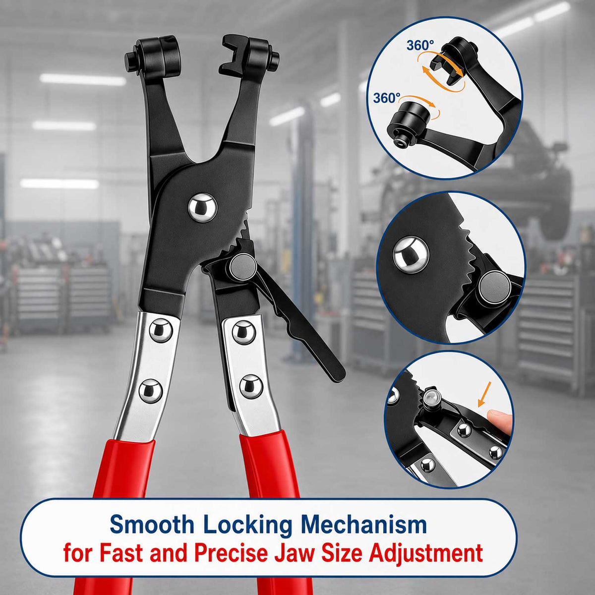 Πένσα Σφιγκτήρων για Κολάρα Ψυγείων GEBO TOOLS