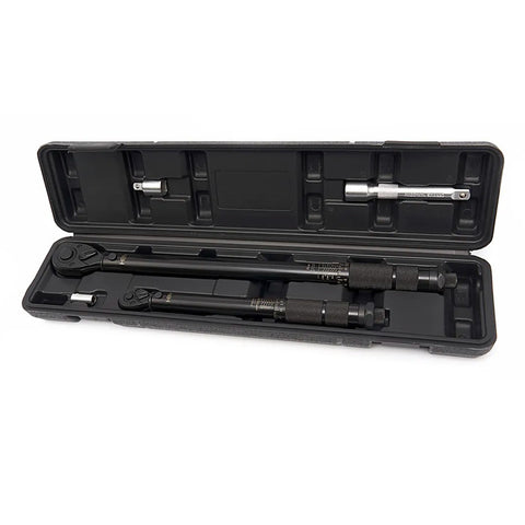 Σετ Δυναμόκλειδα 1/4” (5–25 NM) ȘI 1/2” (2–210 NM) Με Προέκταση 125mm Και Αντάπτορα 5Τμχ HBM Ολλανδία