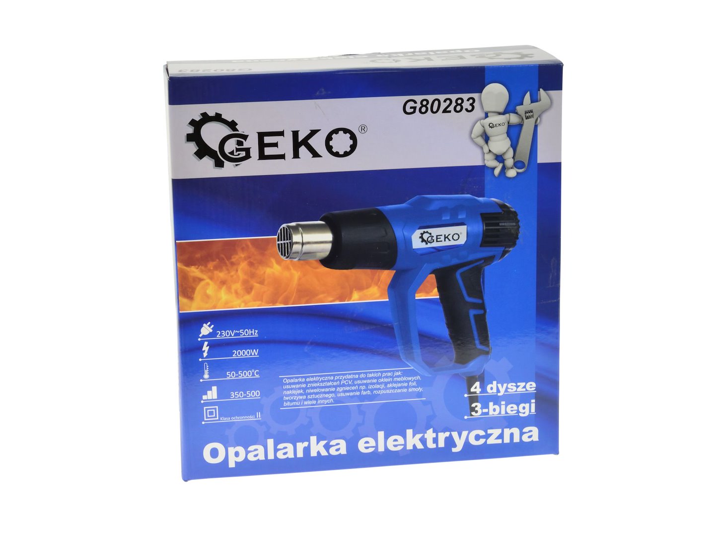 Πιστόλι Θερμού Αέρα 2000w GEKO