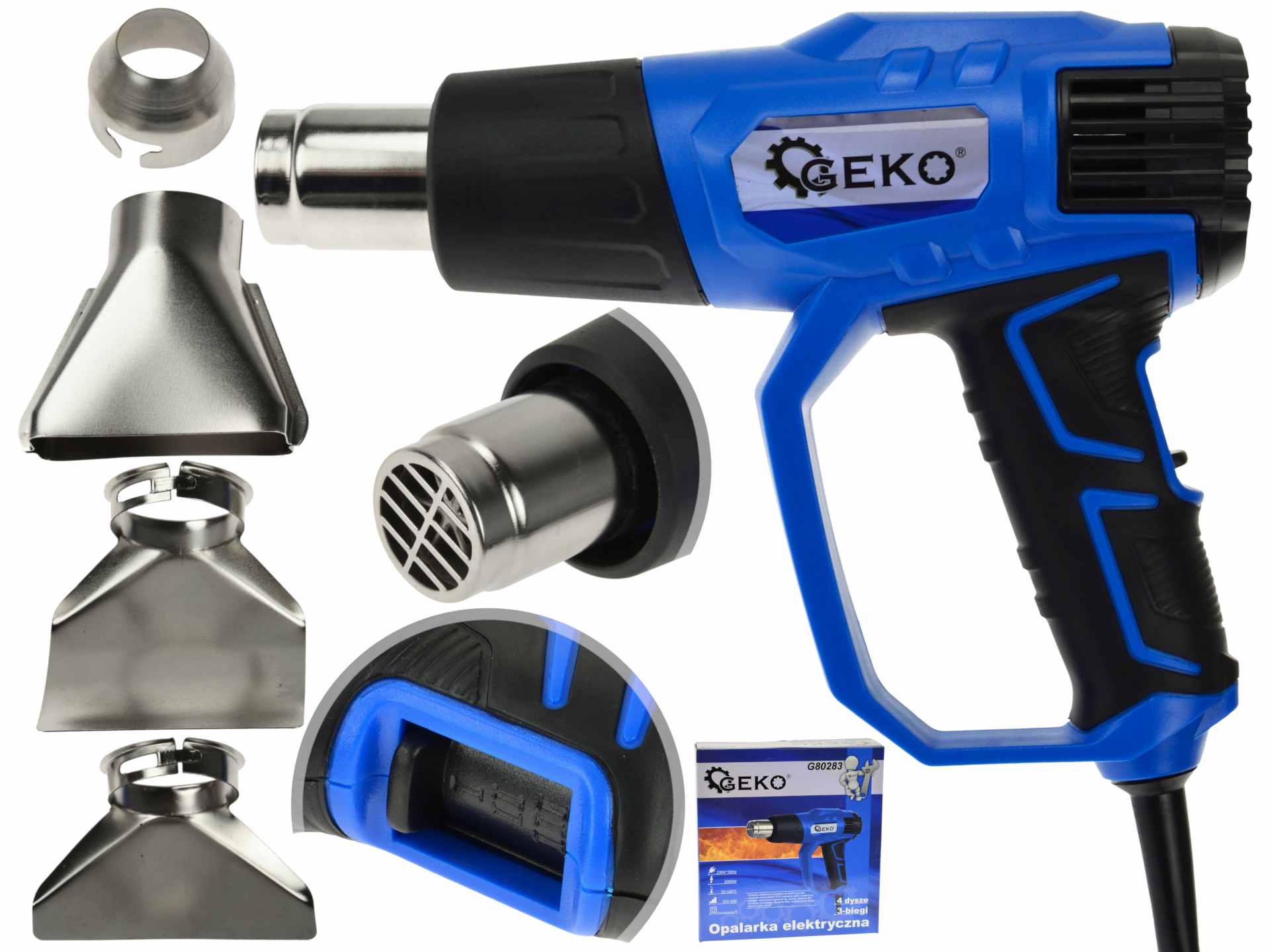 Πιστόλι Θερμού Αέρα 2000w GEKO
