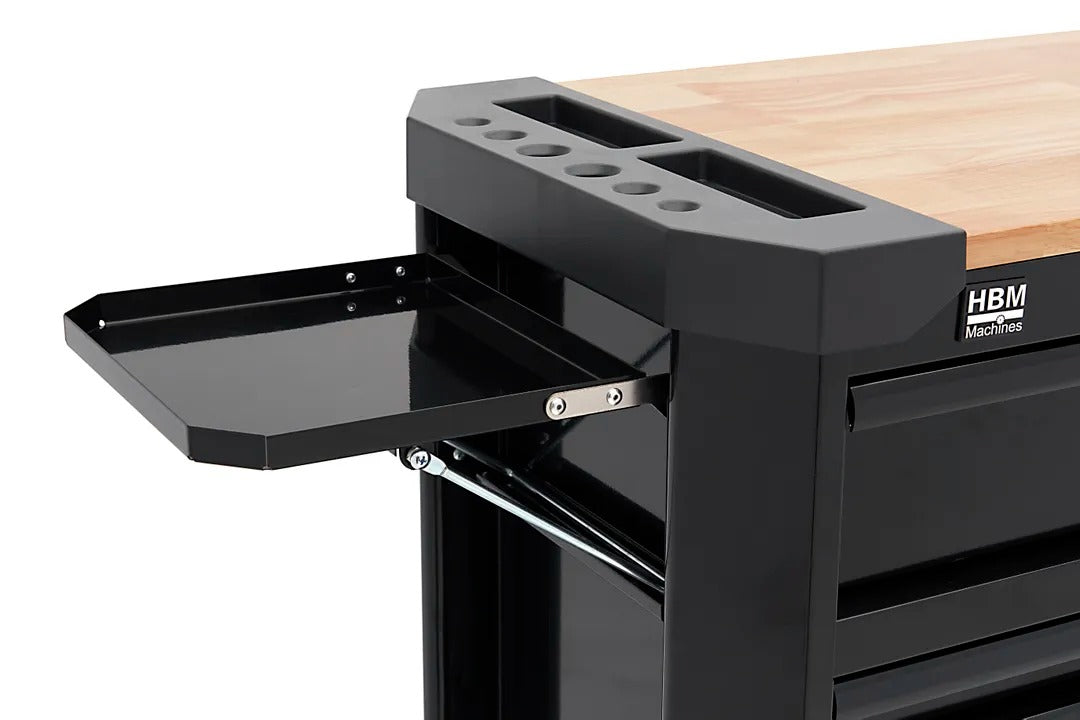 Εργαλειοφόρος Τροχήλατος Με 11 Συρτάρια Και Πάγκο Εργασίας 109cm HBM MACHINES