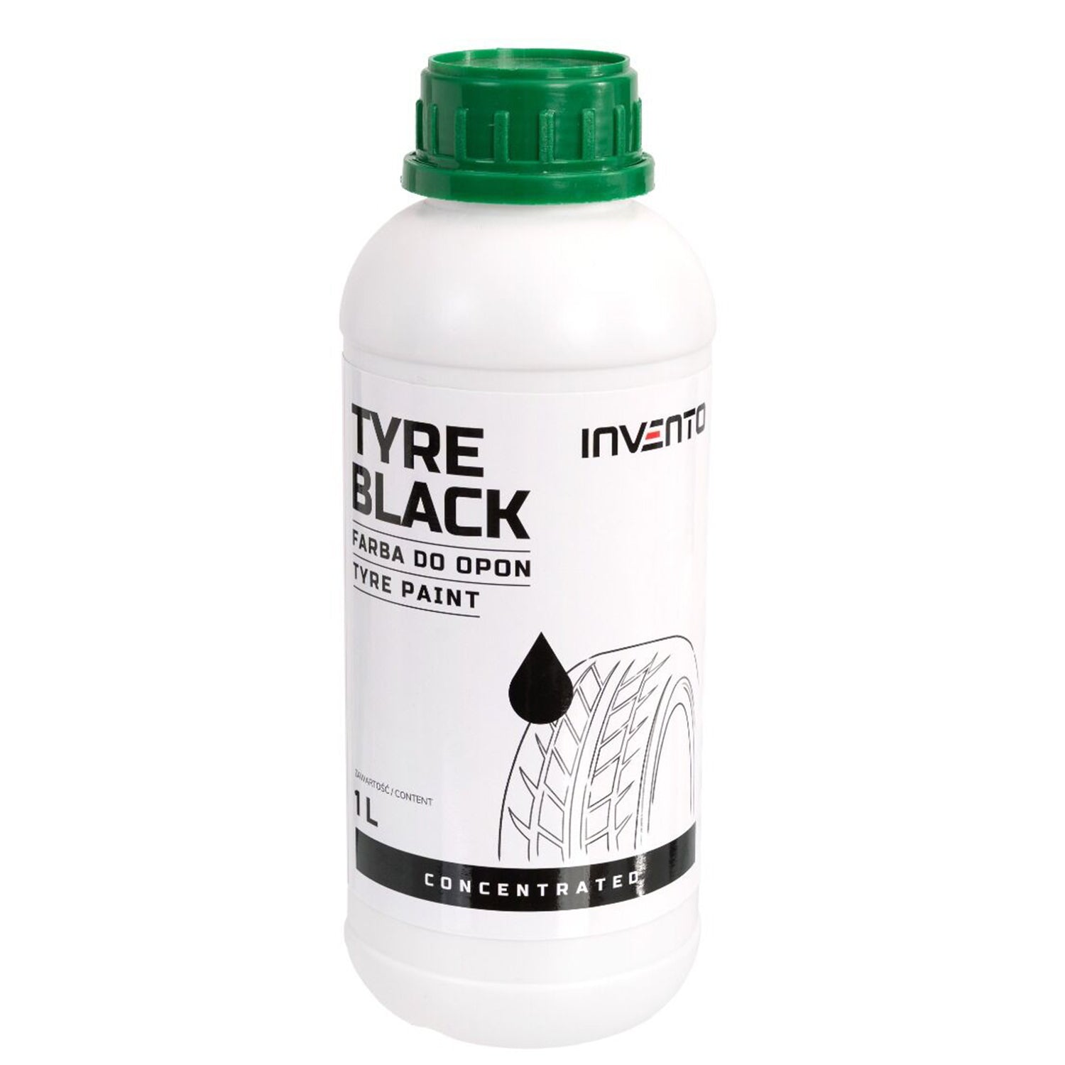 Βαφή Για Ελαστικά Tyre 1L INVENTO