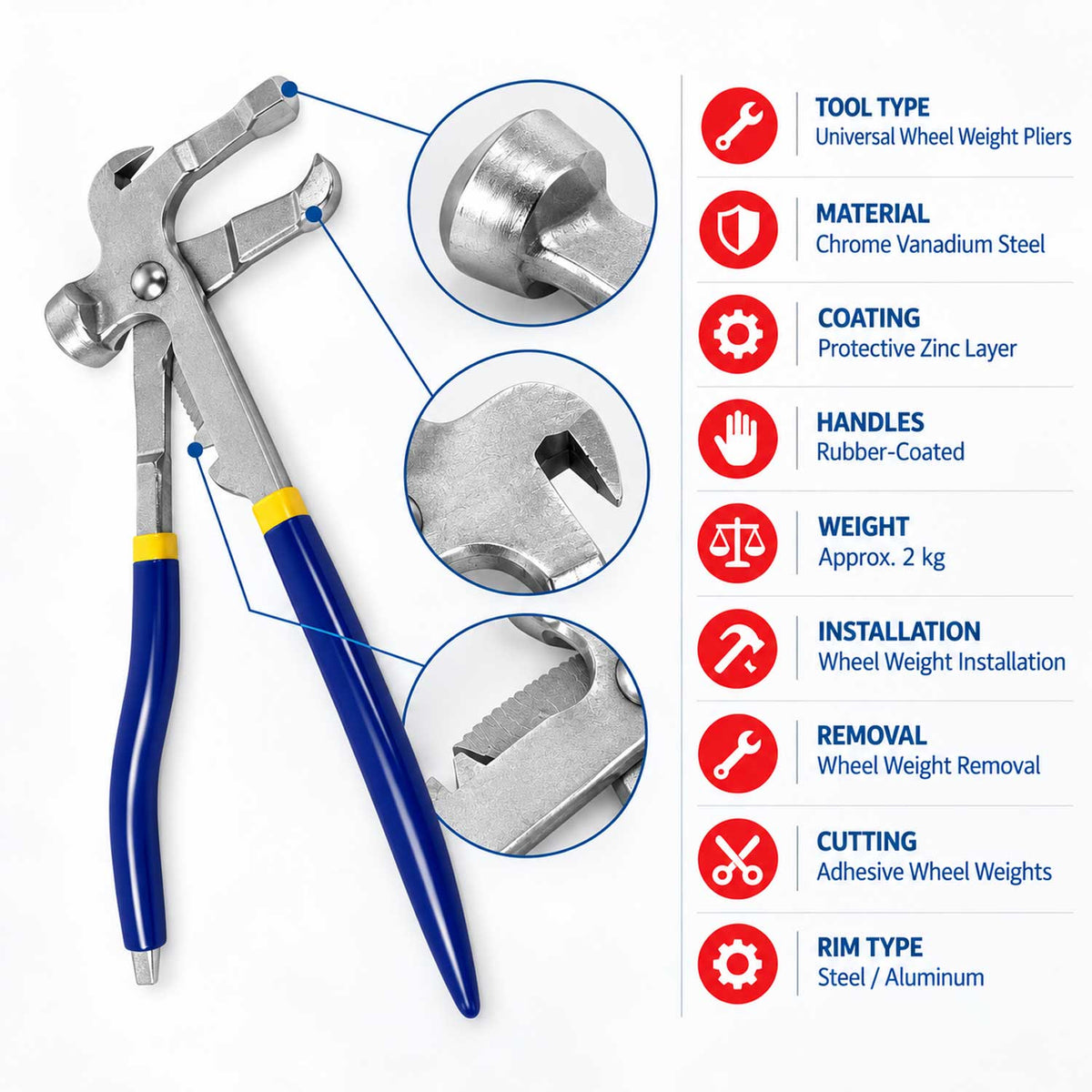Πένσα Για Ζυγοστάθμιση Τροχών GEBO TOOLS