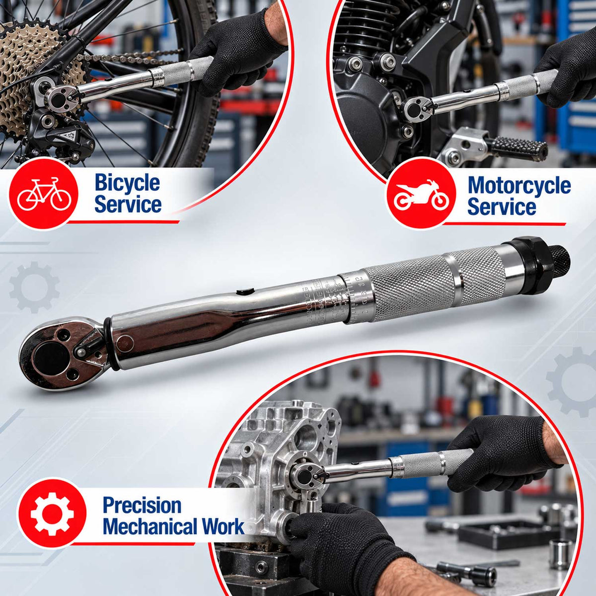 Δυναμόκλειδο-Ροπόκλειδο 1/4" 5-25Nm GEBO TOOLS