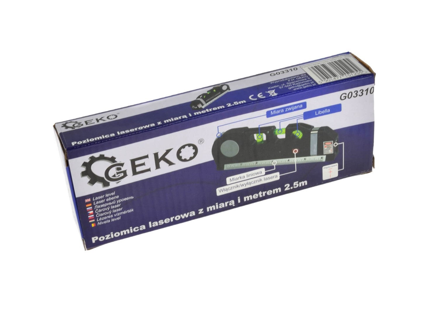 Geko G03310 Γραμμικό Αλφάδι Laser Πράσινης Δέσμης