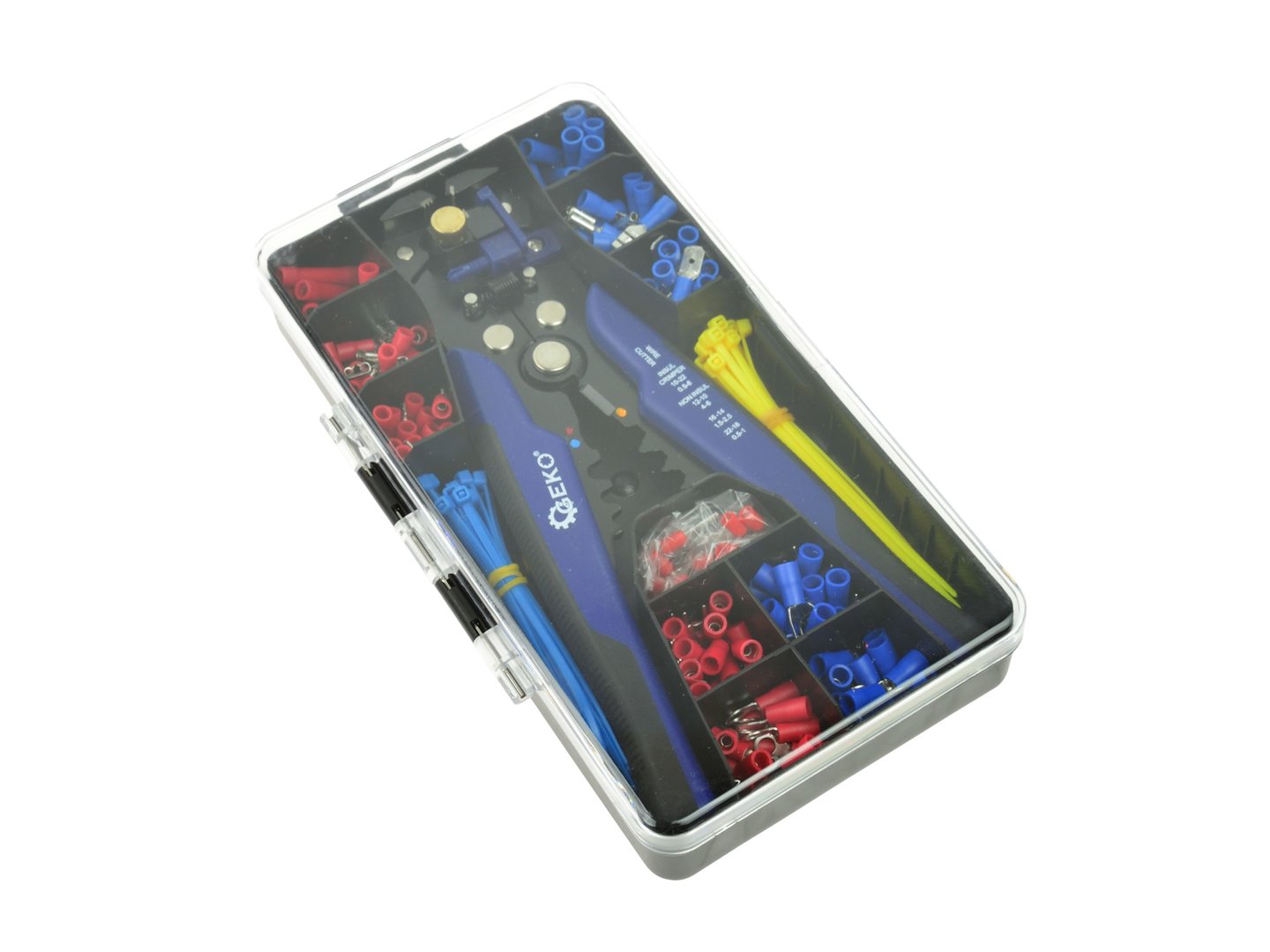 Σετ Πρέσα Απογύμνωσης Καλωδίων Και Σύσφιξης Ακροδεκτών 0.2-6mm 260Τμχ